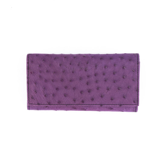 Large Window Ostrich Purse