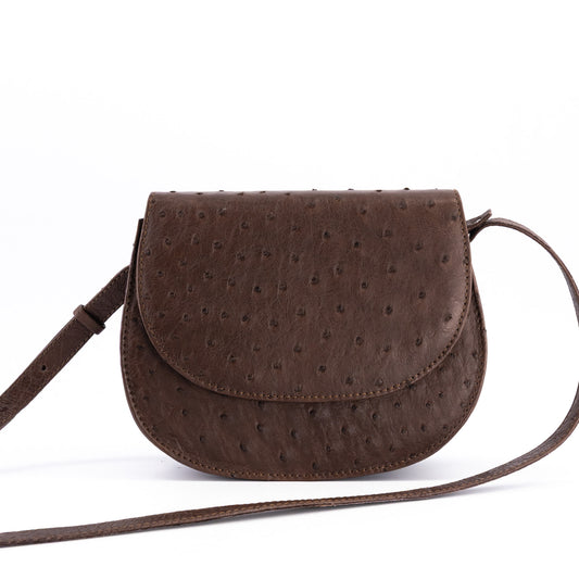 Eli Flap Ostrich Bag