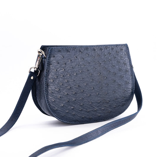 Eli Zip Ostrich Bag