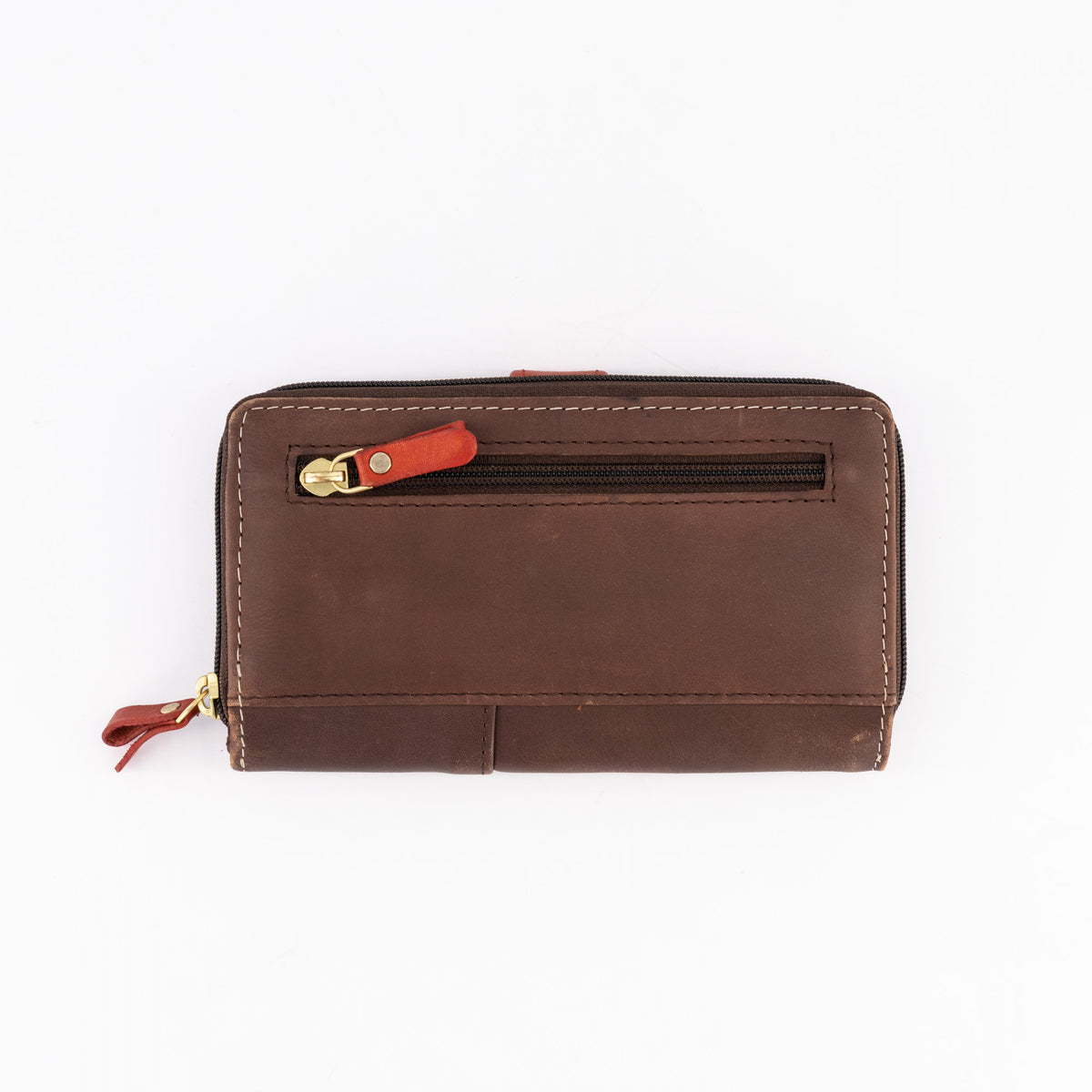 Classic Zip-Around Leather Purse