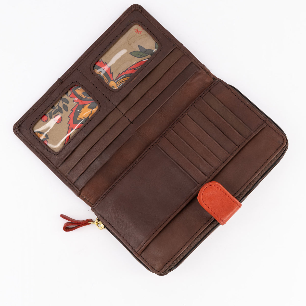Classic Zip-Around Leather Purse