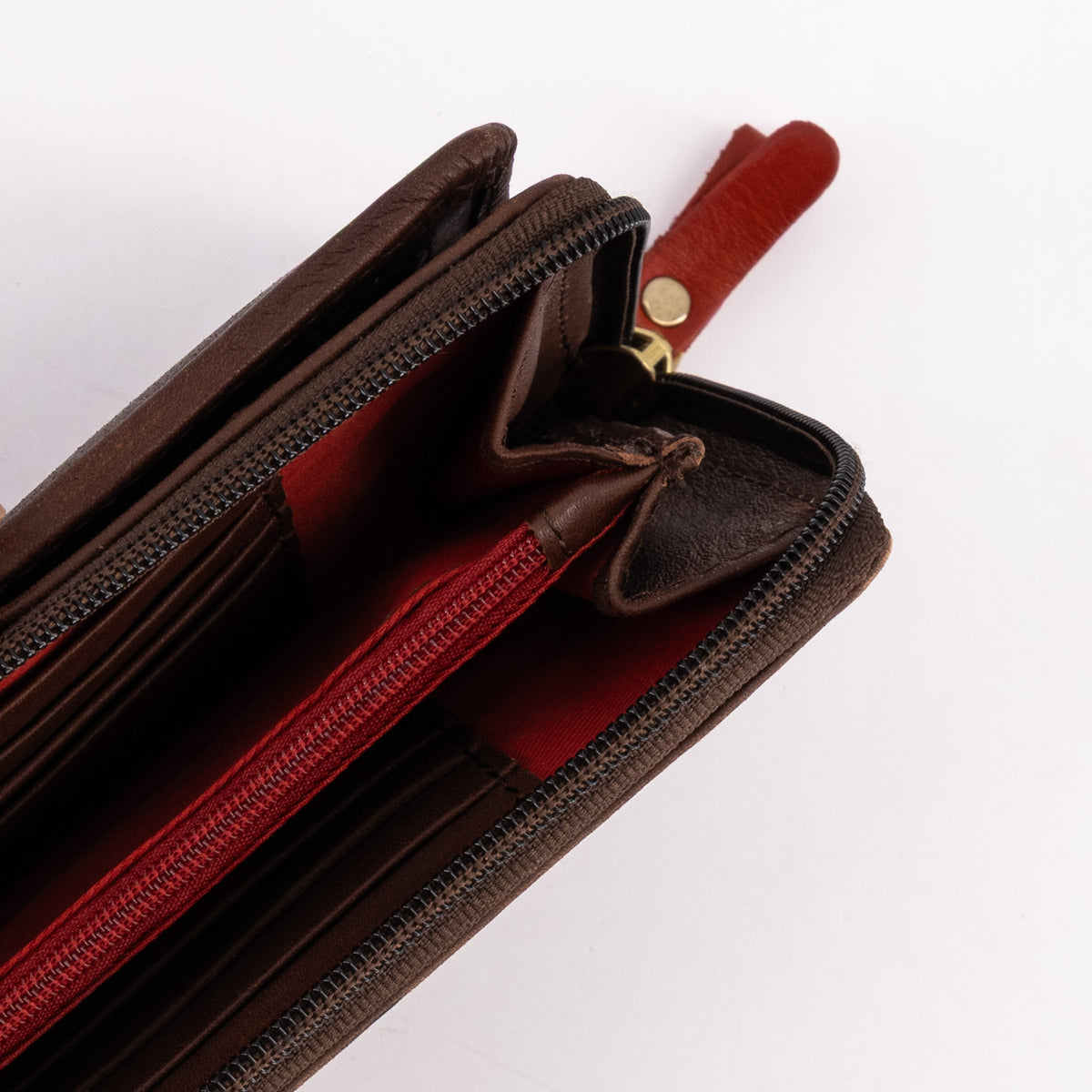 Classic Zip-Around Leather Purse