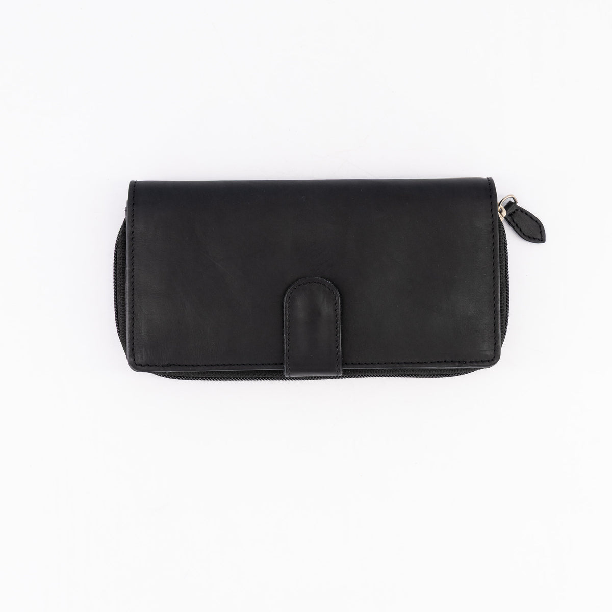 Zip-Around Leather Wallet