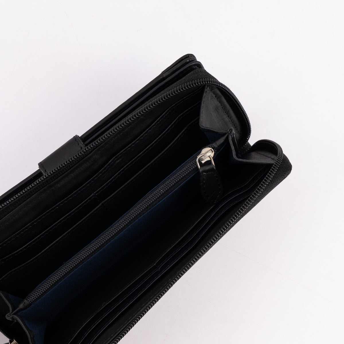 Zip-Around Leather Wallet