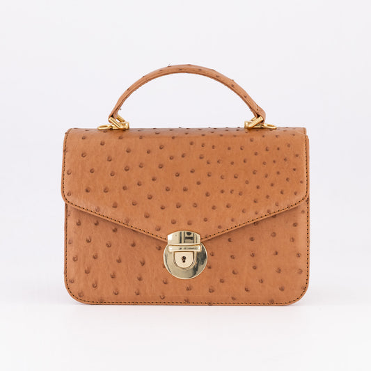 Sally Ostrich Handbag