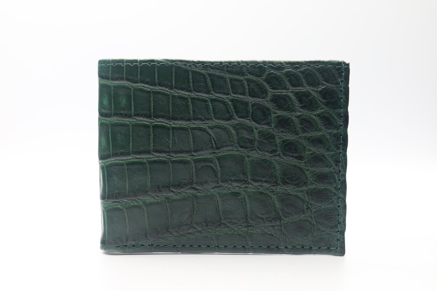 Croc Belly Billfold Credit Card Wallet