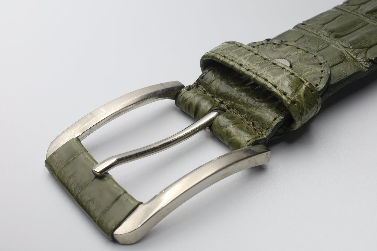 Mens Hornback Crocodile Belt