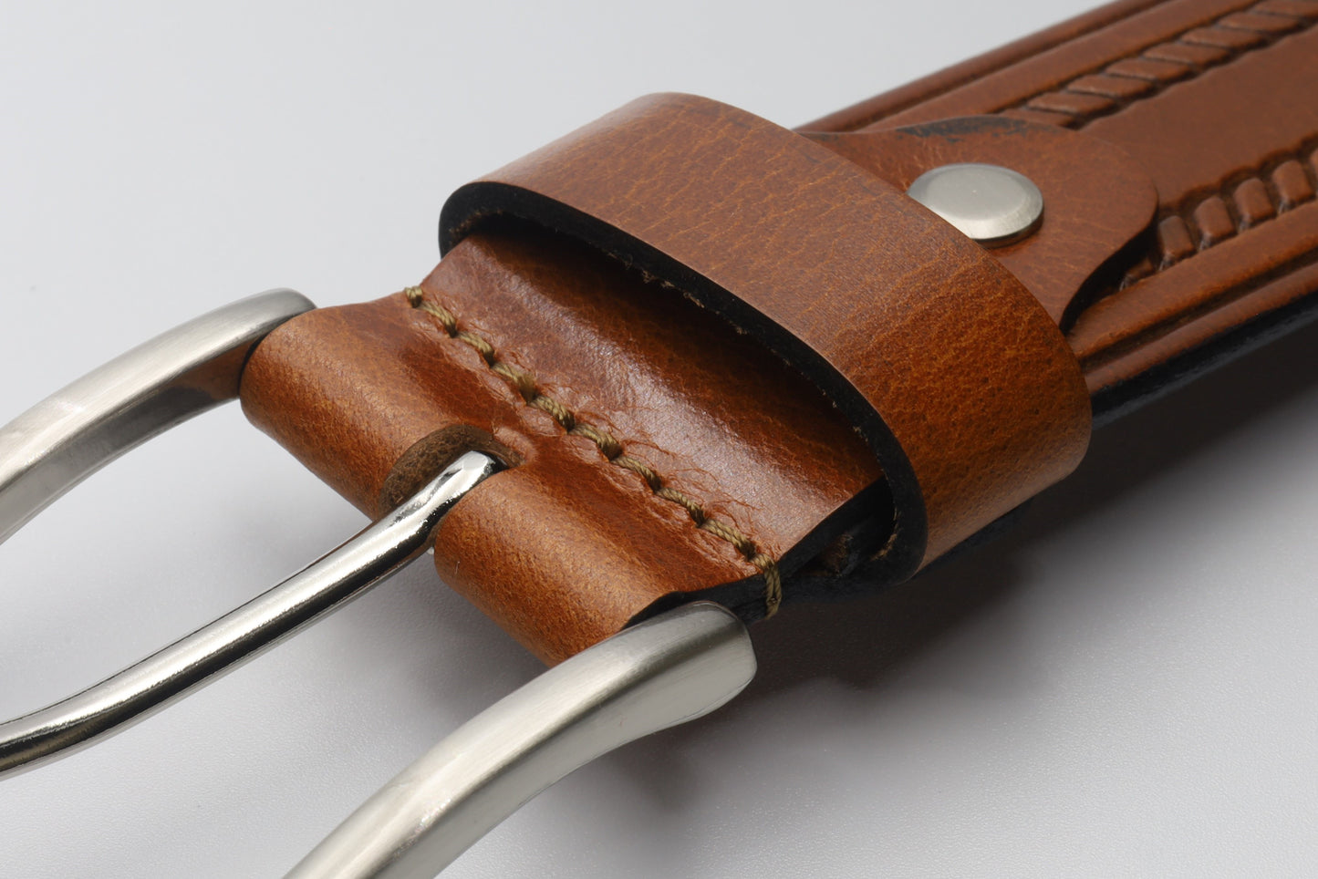 Mens Double Mould Leather Belt