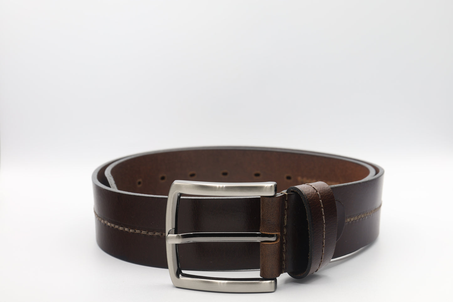 Mens Single Stitch Leather Belt